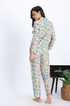 Zivame Buttersoft Knit Poly Pyjama Set - Moonlight Jade — thumbnail 3
